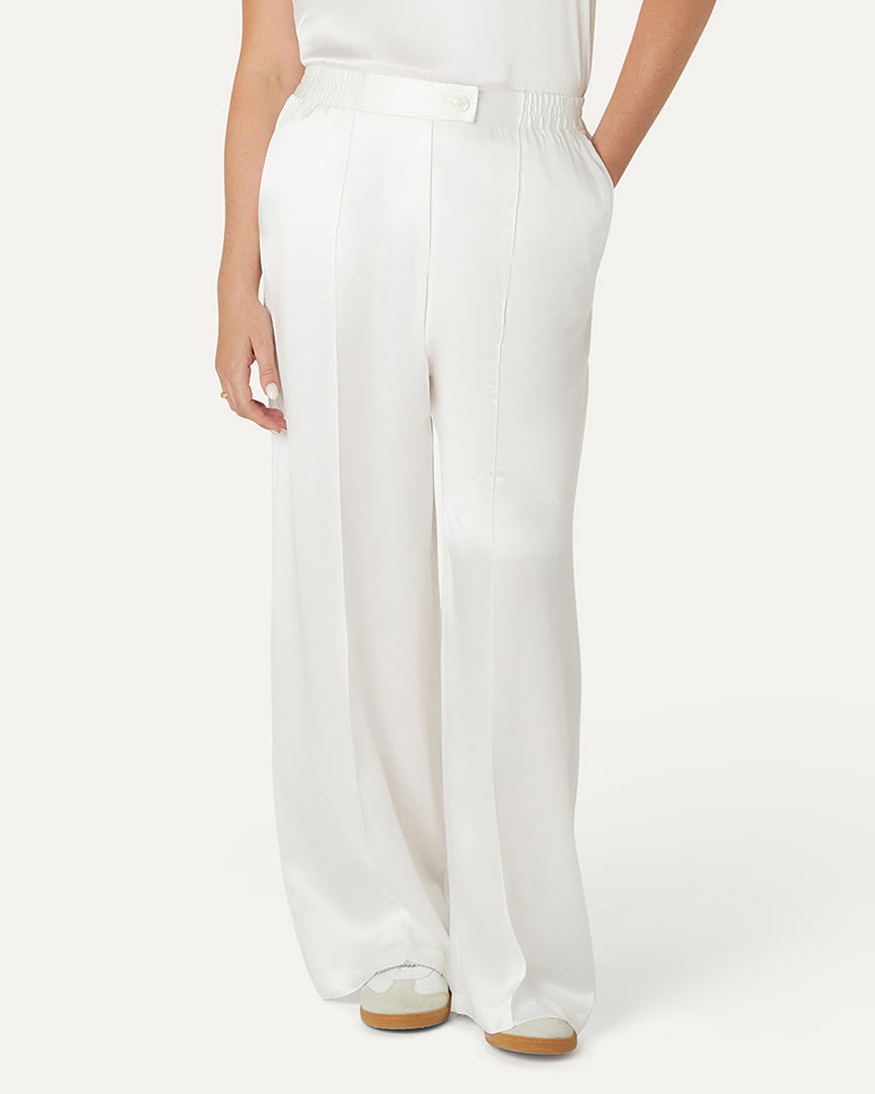 LEXI - Opal Sports Luxe Silk Trousers