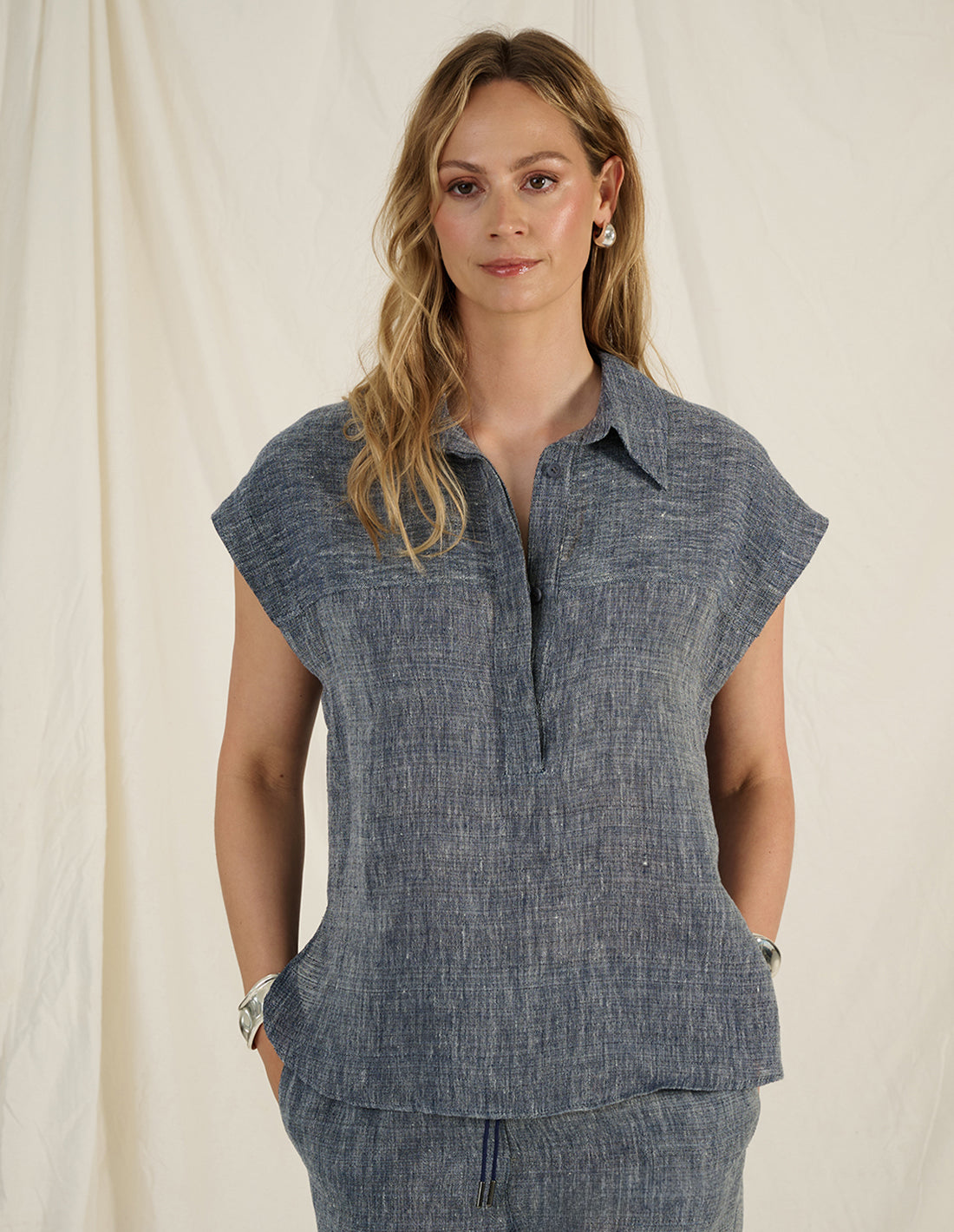 BLAIR - luxe linen shirt