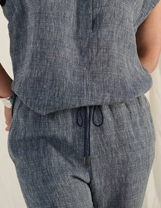 PEARL - luxe linen drawstring trouser