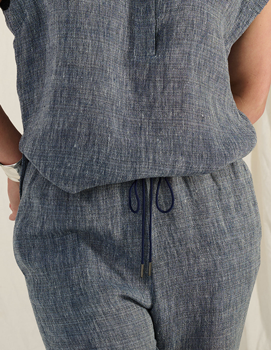 PEARL - luxe linen drawstring trouser