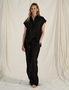 PEARL - luxe linen drawstring trouser