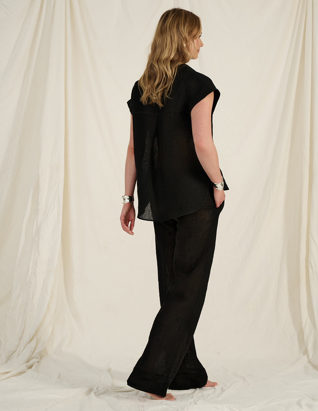 PEARL - luxe linen drawstring trouser