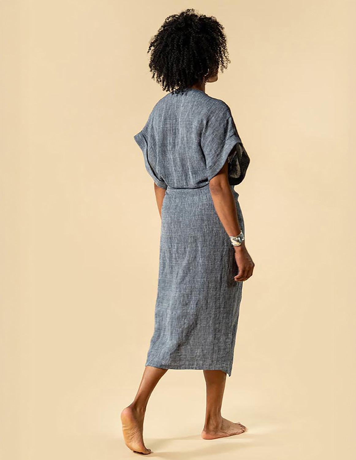 KIM - luxe linen wrap dress