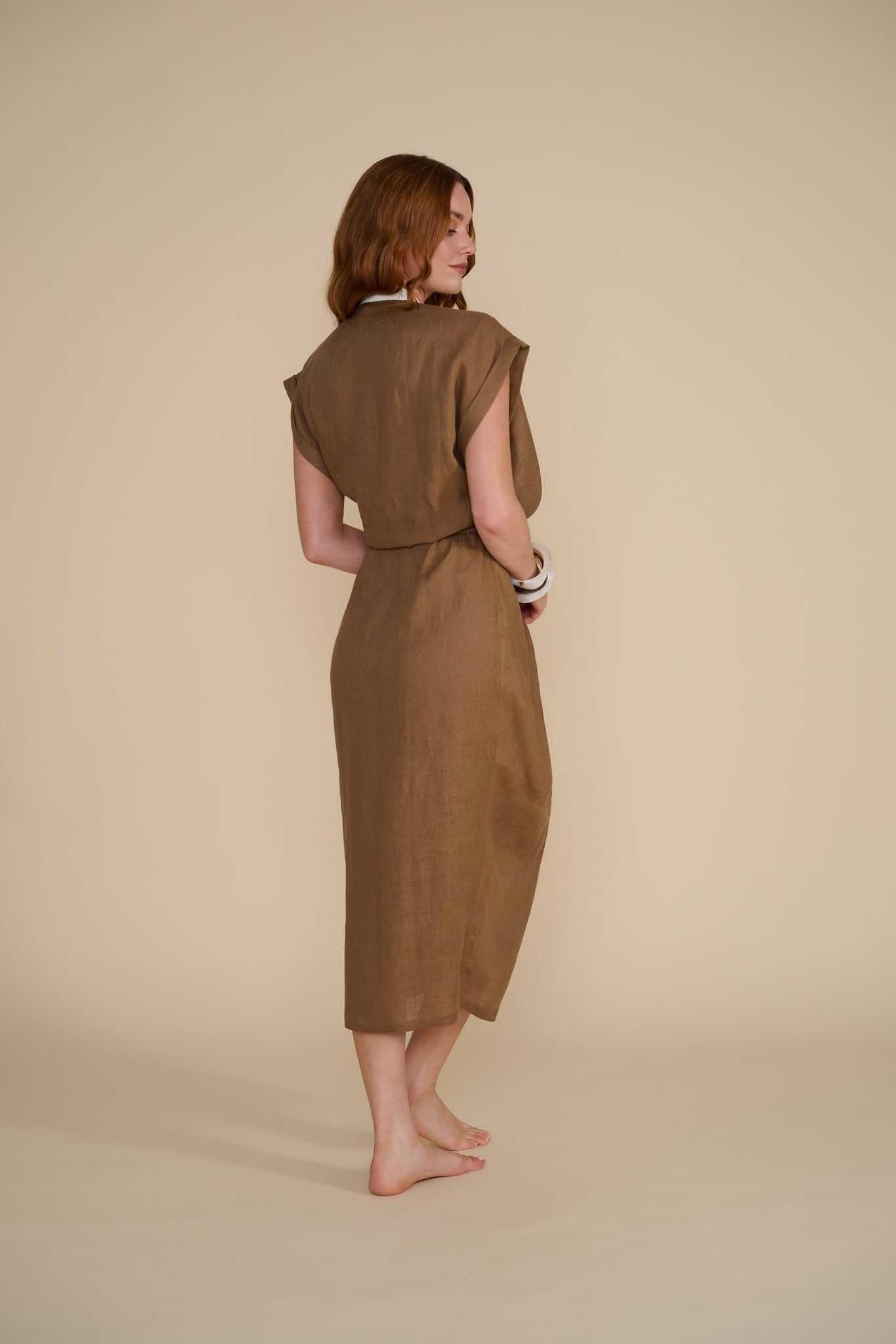 KAIA - luxe linen wrap dress