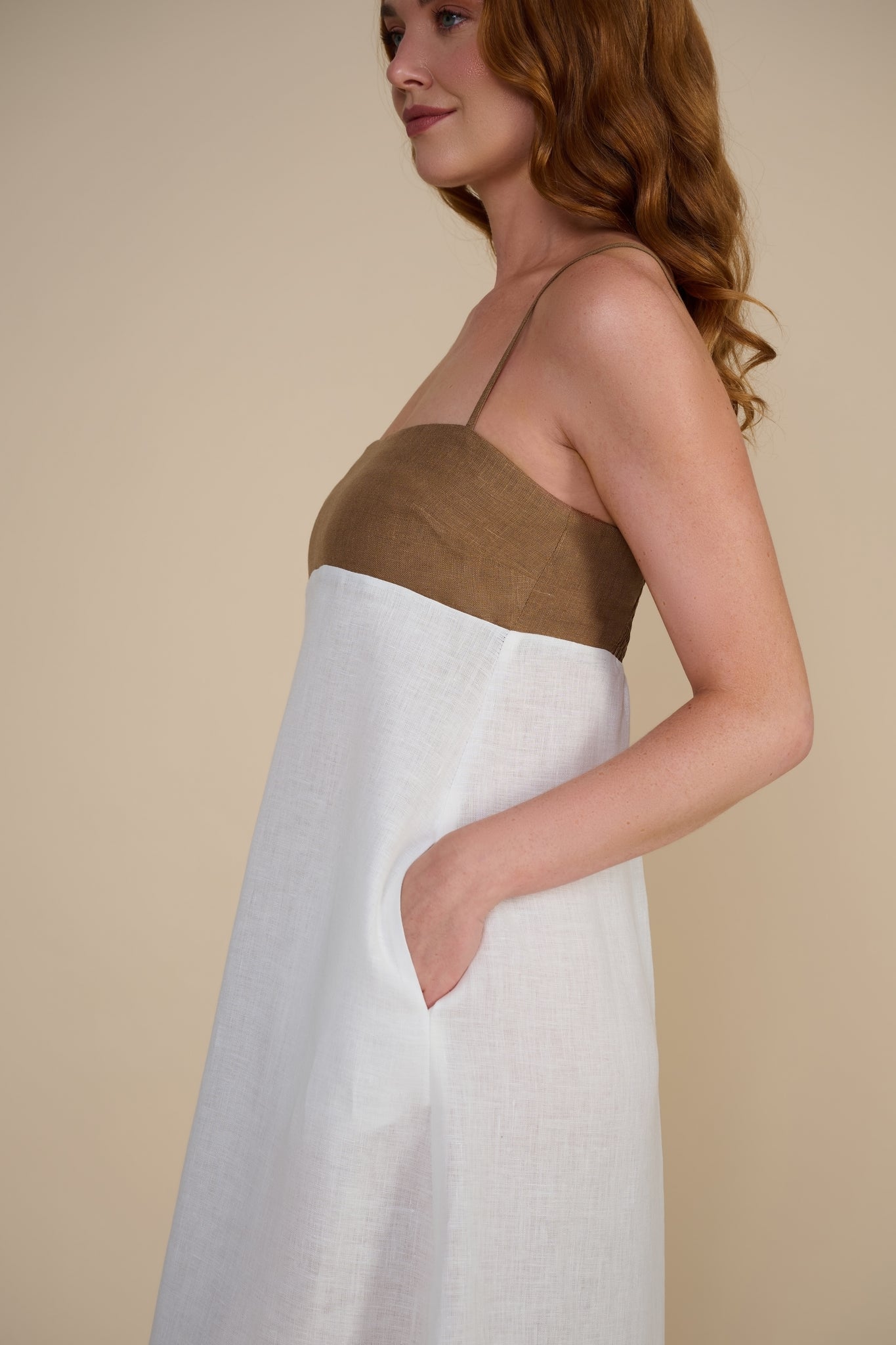 OLIVIA - luxe linen maxi dress