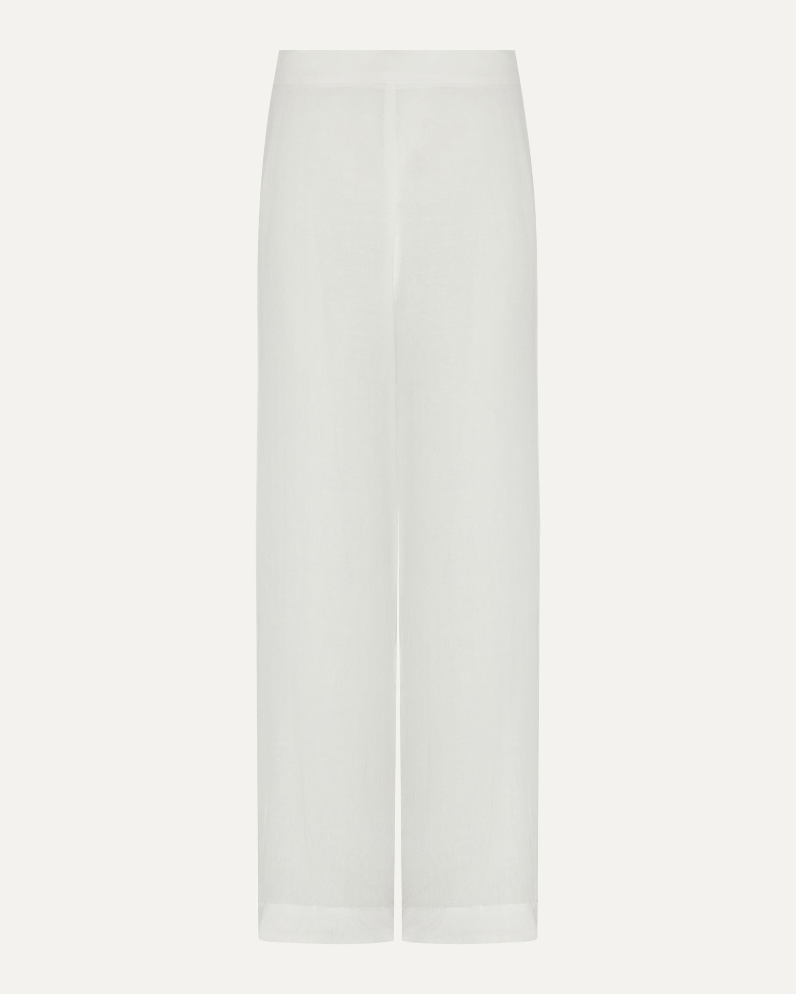 JASMIN - Ivory Linen Trousers