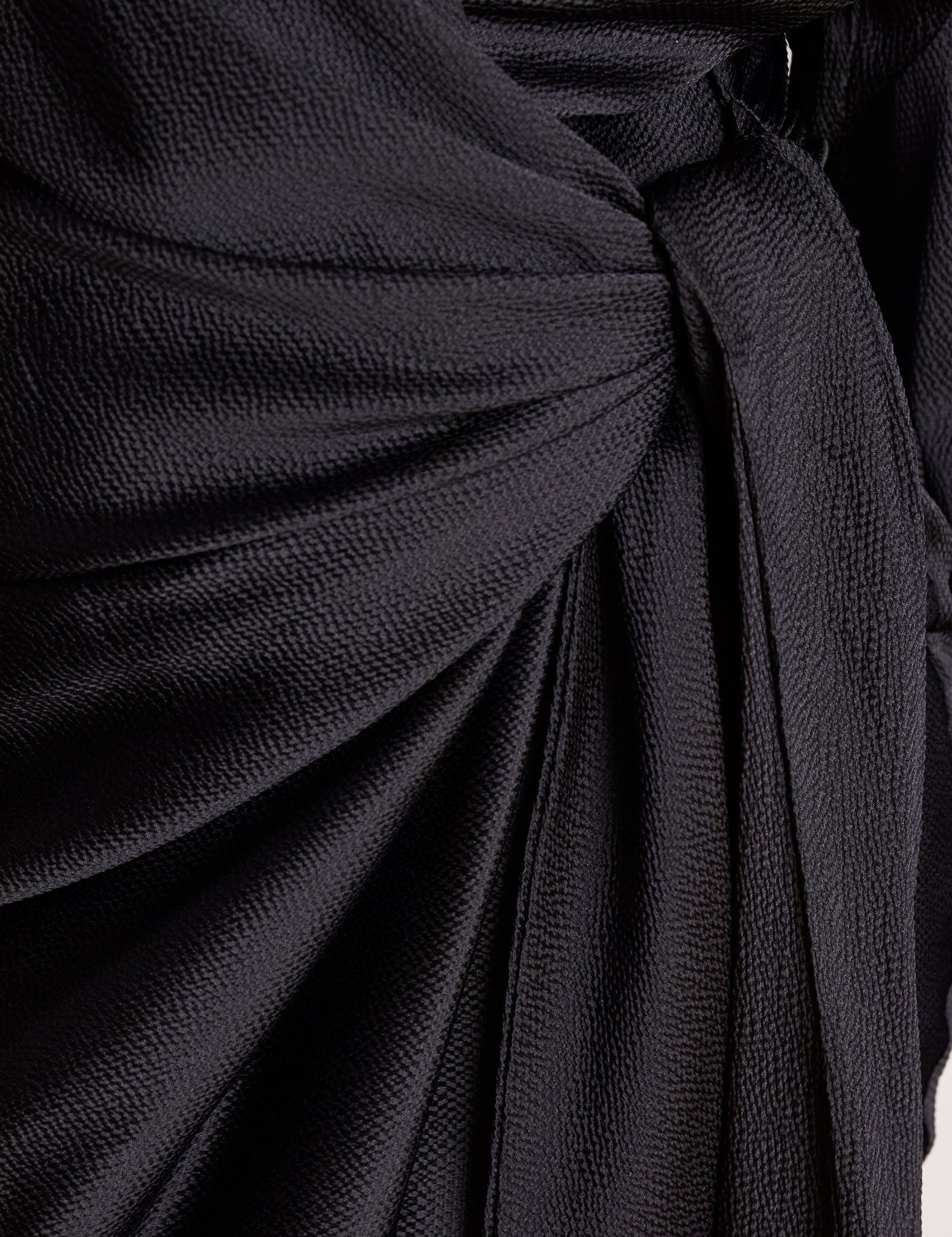 ESME - Hammered Silk Wrap Shirt Dress